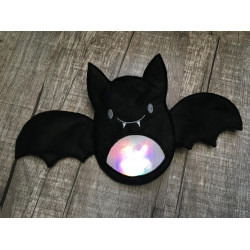 Stickdatei ITH - Halloween Laterne Fledermaus inkl. Süßigkeitenverstecker